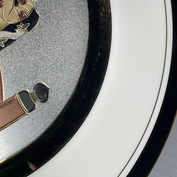 Japanese Chokin art decorative curled edge dish. - Picture 6 of 6